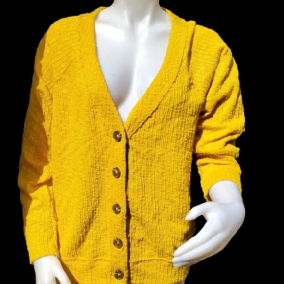 Two by Vince‎ Camuto Mustard cardigan XXL - Picture 8 of 8